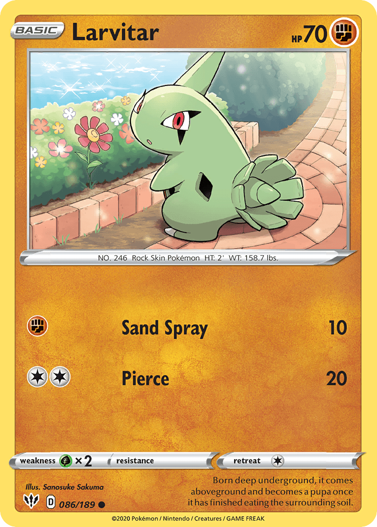 Carta Pokémon Larvitar