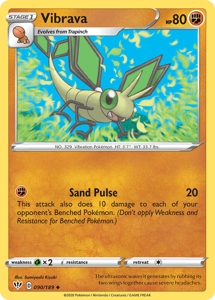 Carta Pokémon Vibrava