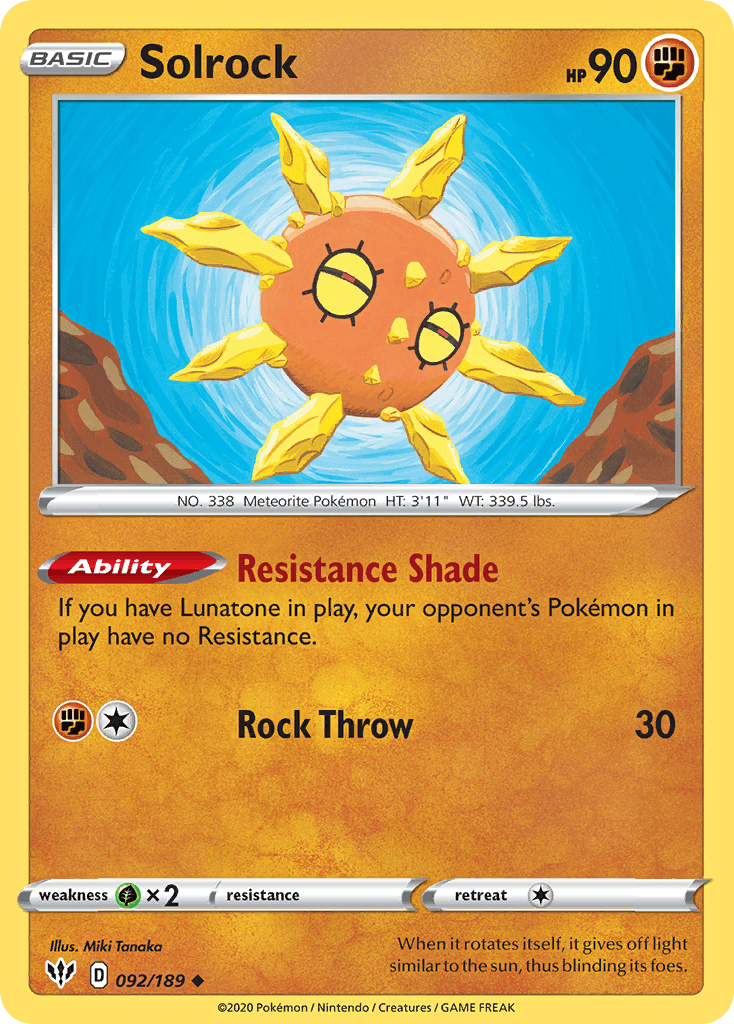 Carta Pokémon Solrock