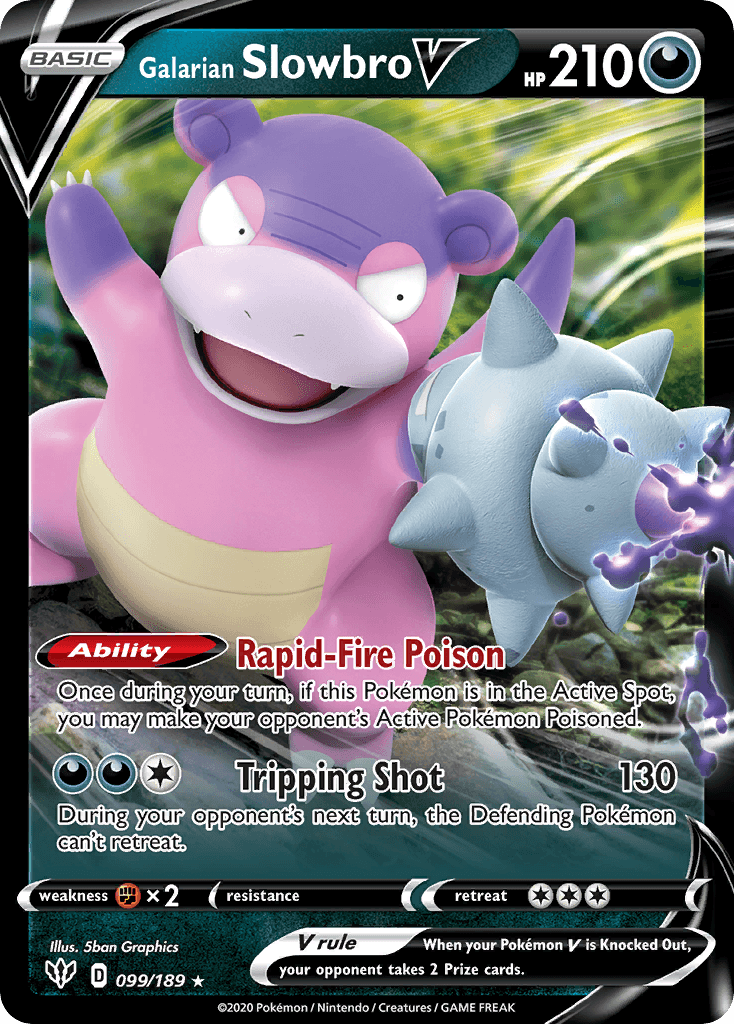 Carta Pokémon Galarian Slowbro V