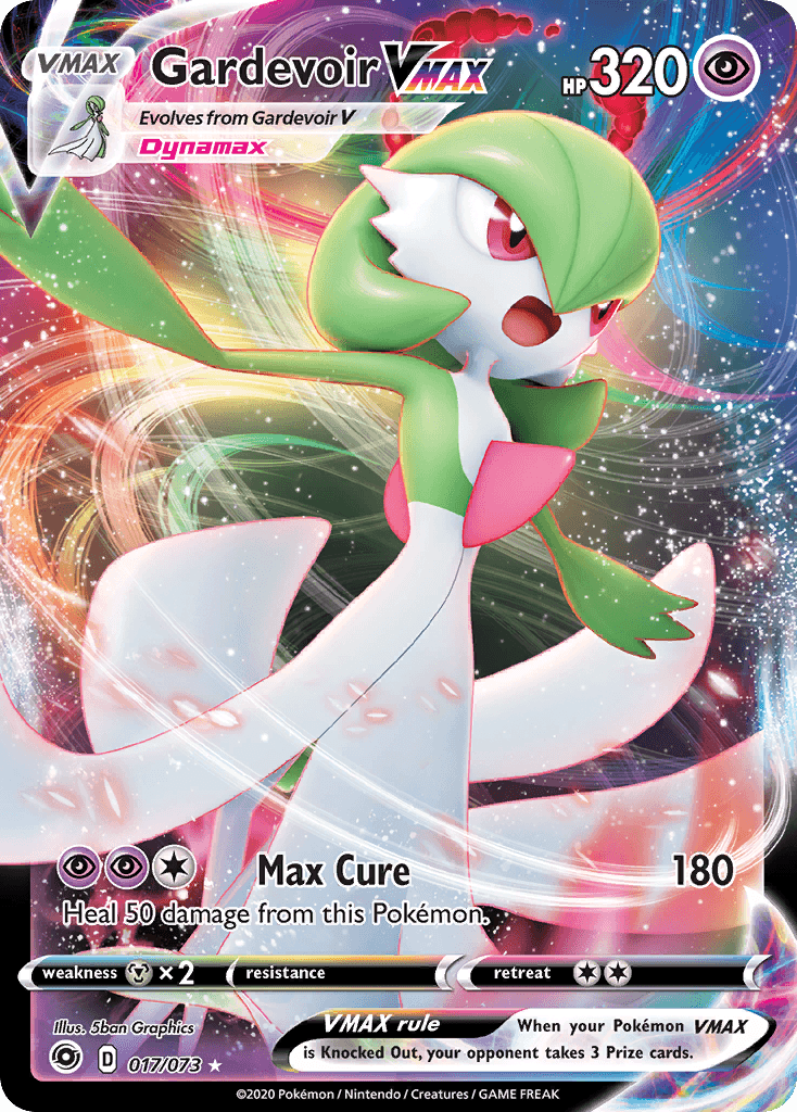 Carta Pokémon Gardevoir VMAX 17 de Champion's Path