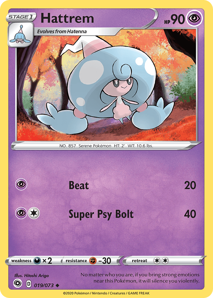 Carta Pokémon Hattrem 19