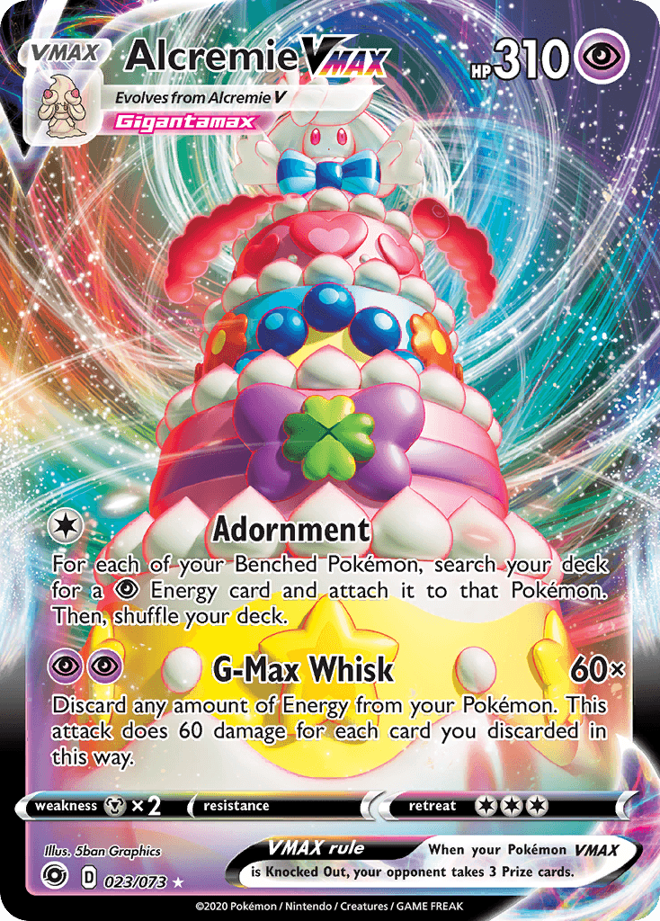 Carta Pokémon Alcremie VMAX 23