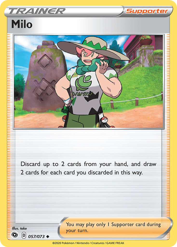 Carta Pokémon Milo 57 de Champion's Path