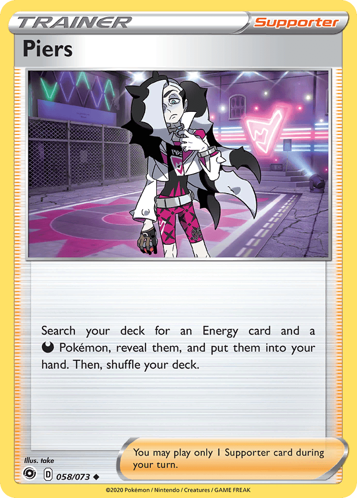 Carta Pokémon Piers 58 de Champion's Path