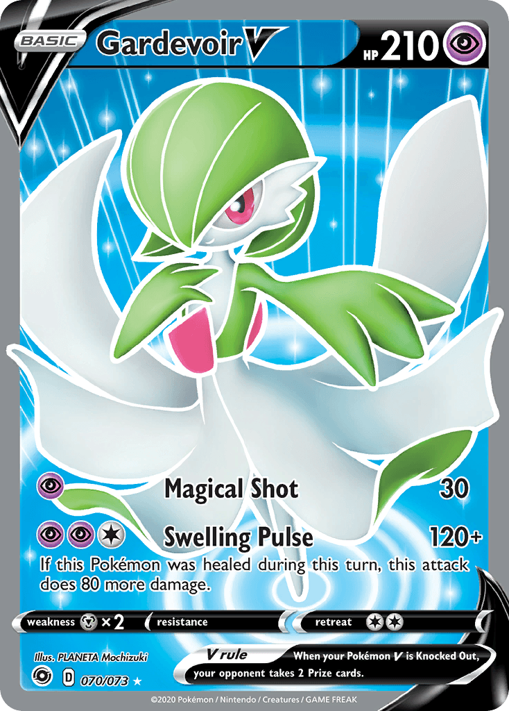 Carta Pokémon Gardevoir V 70 de Champion's Path