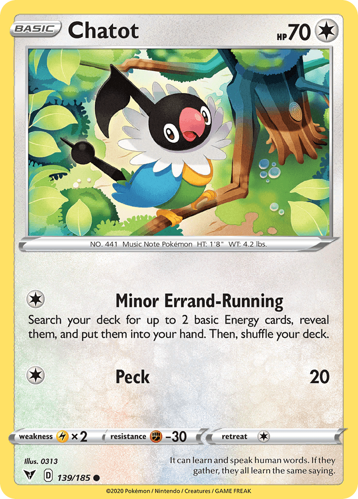 Carta Pokémon Chatot