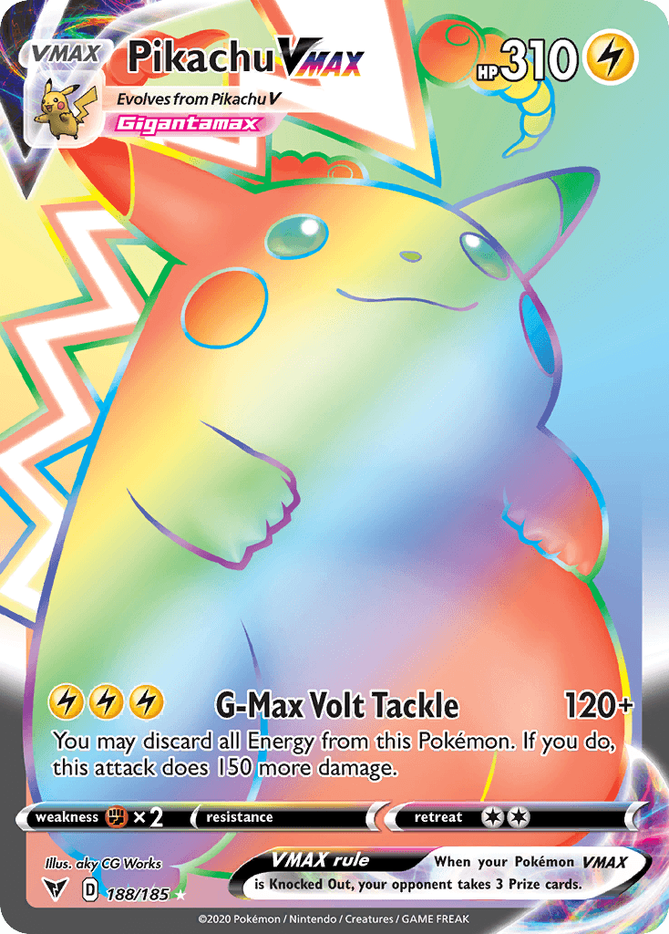 Carta Pokémon Pikachu VMAX