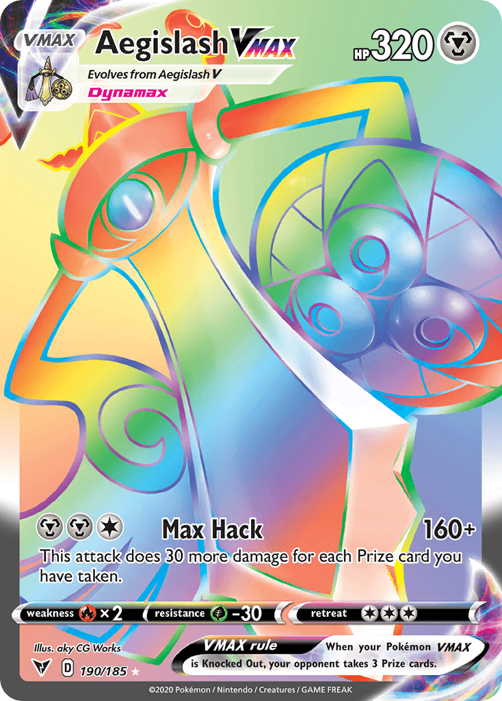 Carta Pokémon Aegislash VMAX