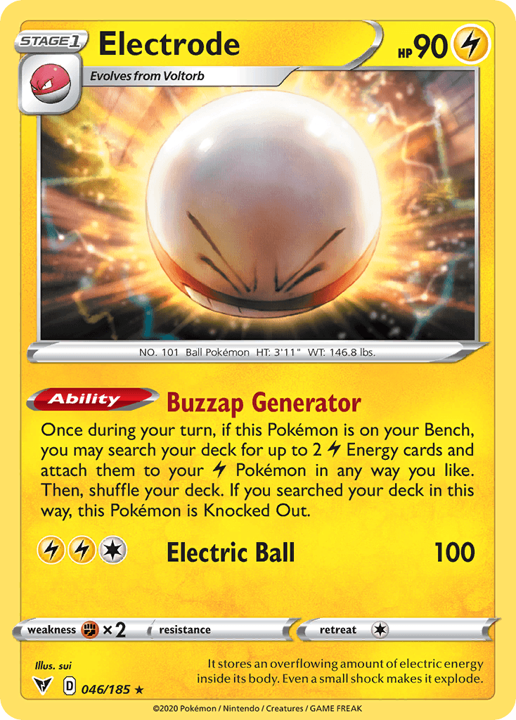 Carta Pokémon Electrode 46 de Vivid Voltage