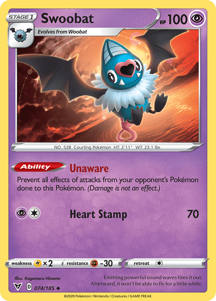 Carta Pokémon Swoobat