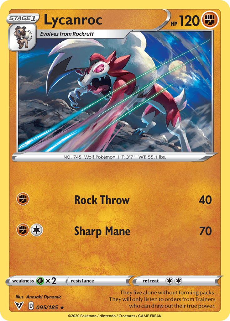 Carta Pokémon Lycanroc