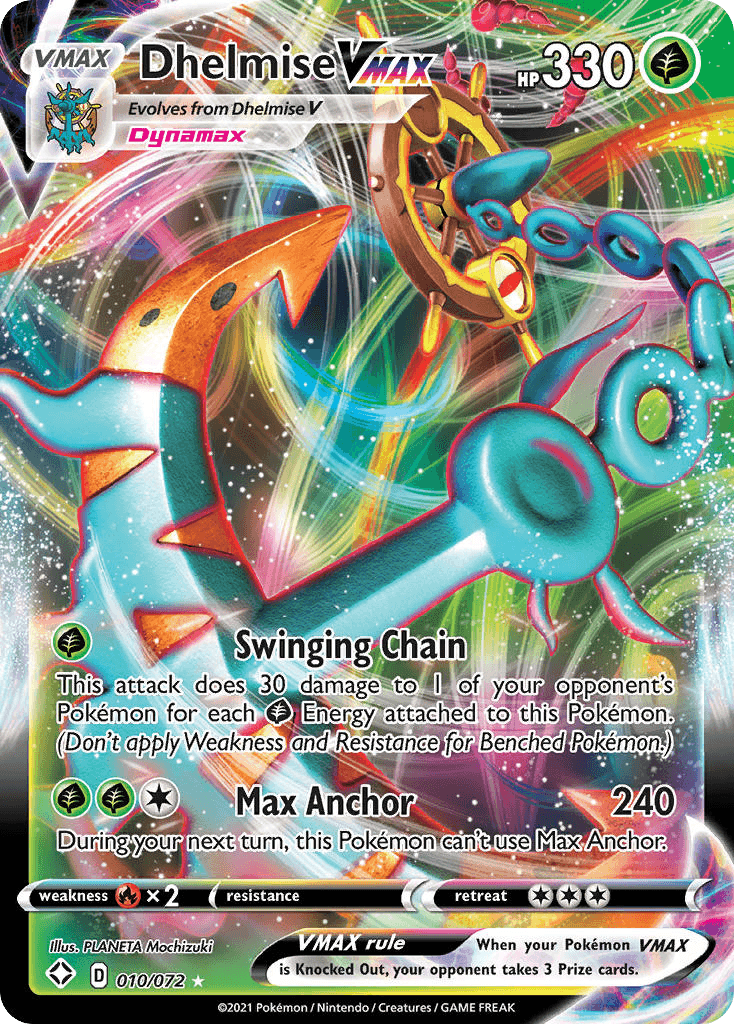 Carta Pokémon Dhelmise VMAX 10