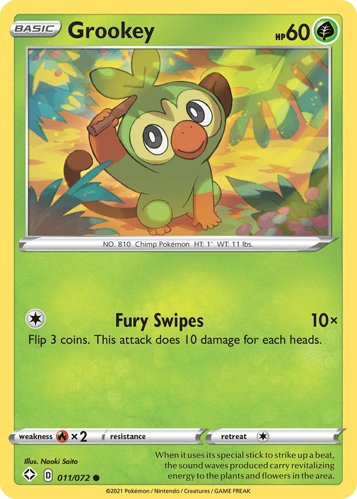 Carta Pokémon Grookey 11