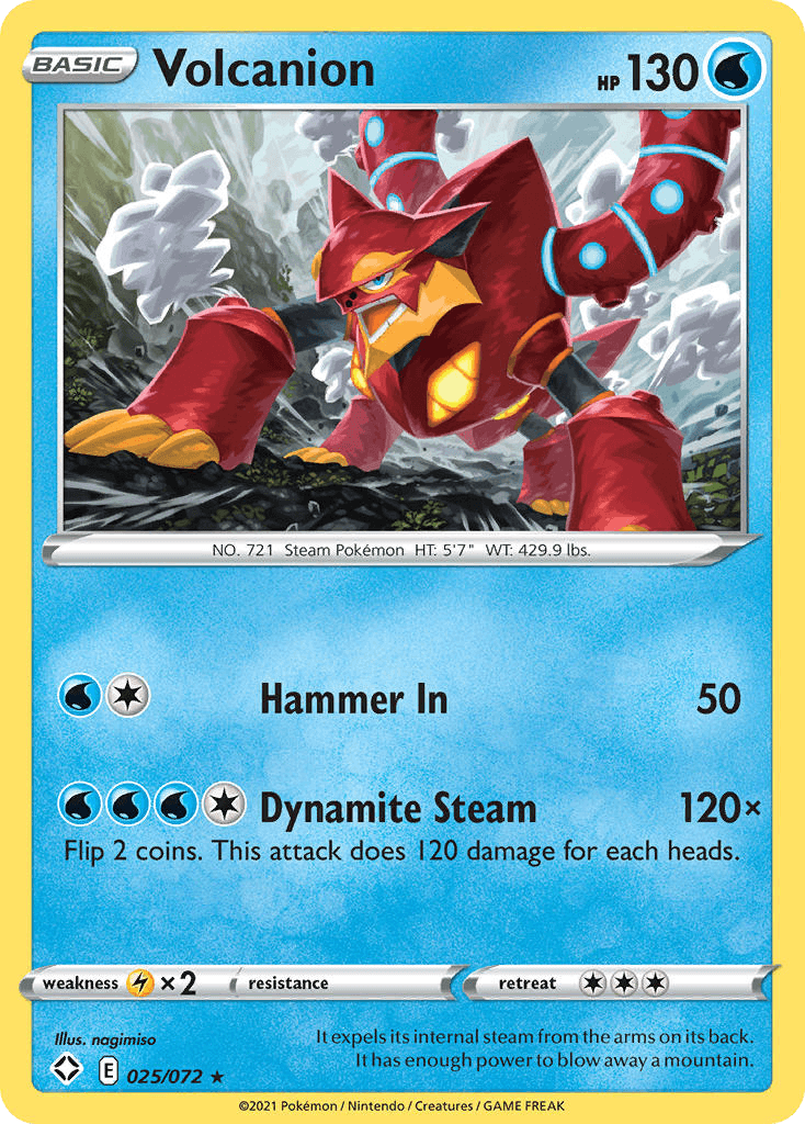 Carta Pokémon Volcanion 25