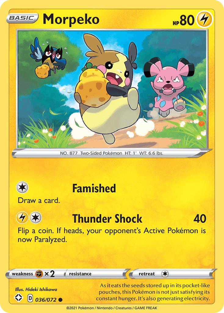 Carta Pokémon Morpeko