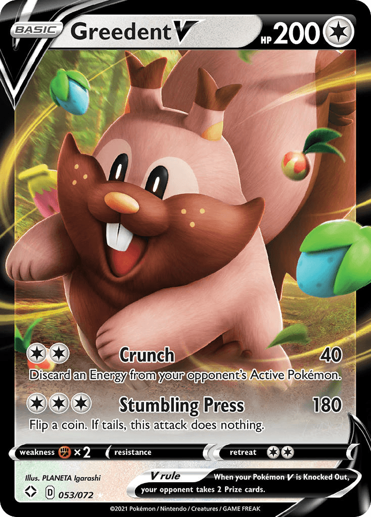 Carta Pokémon Greedent V 53