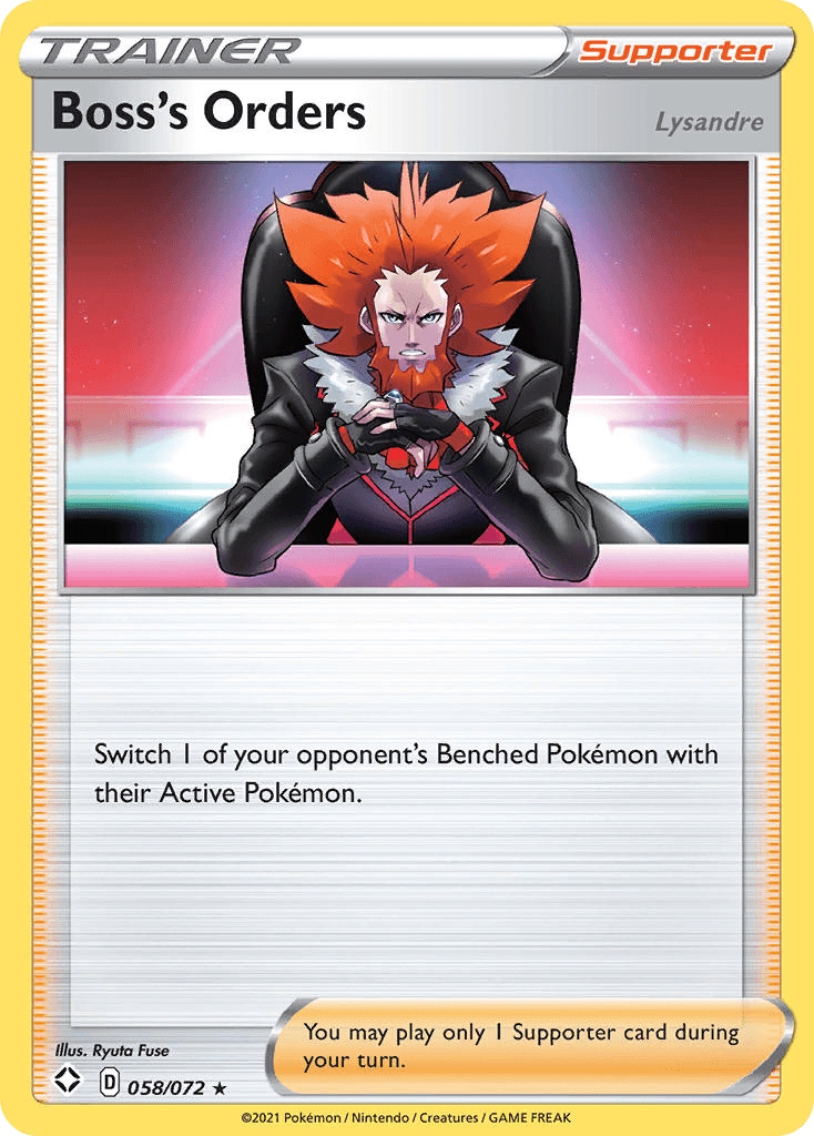 Carta Pokémon Boss's Orders 58 de Shining Fates