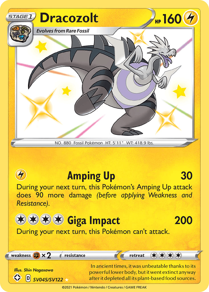 Carta Pokémon Dracozolt SV045