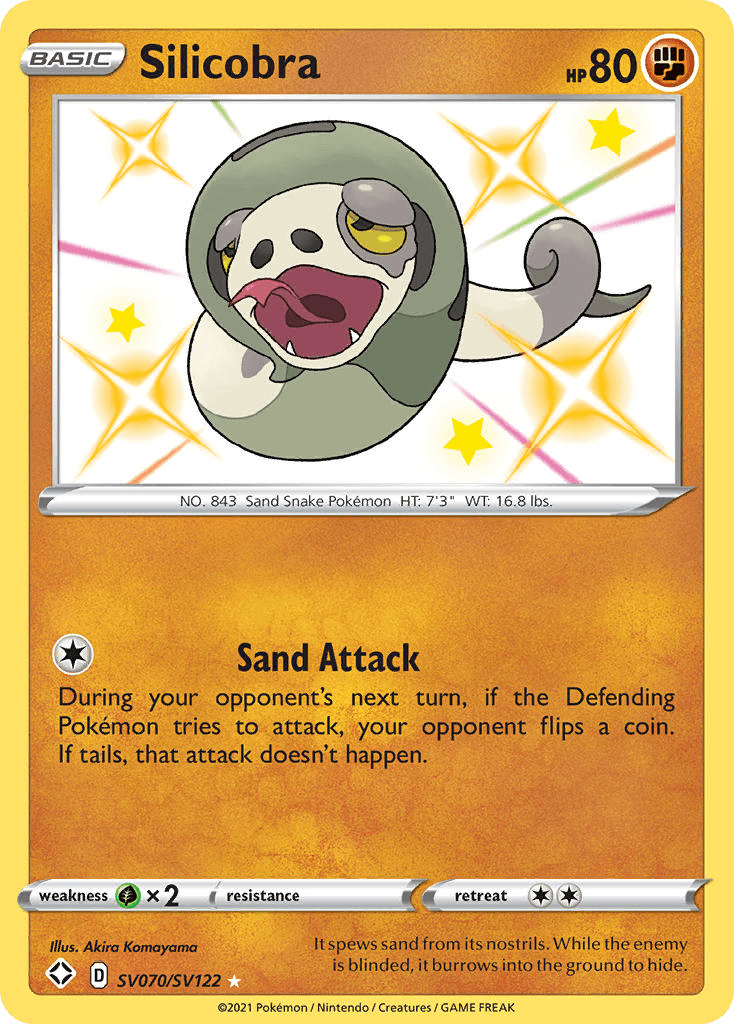 Carta Pokémon Silicobra SV070