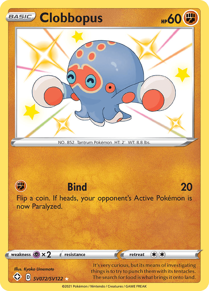 Carta Pokémon Clobbopus SV072