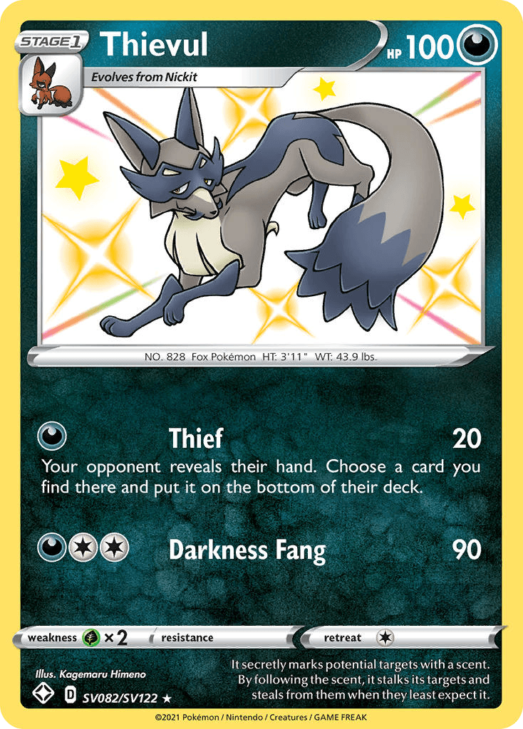 Carta Pokémon Thievul SV082