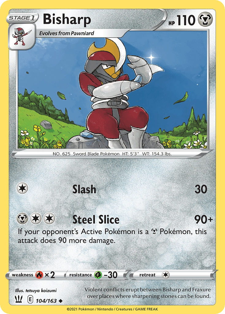 Carta Pokémon Bisharp 104 de Battle Styles