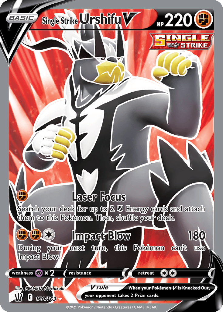 Carta Pokémon Single Strike Urshifu V 150