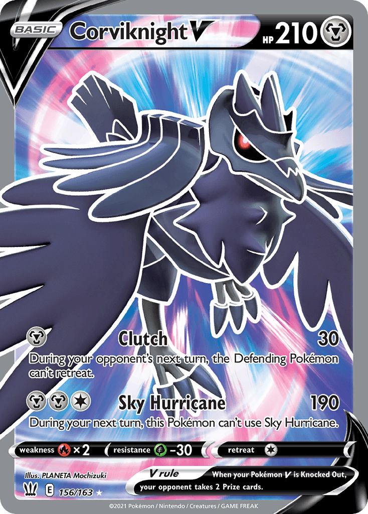 Carta Pokémon Corviknight V 156
