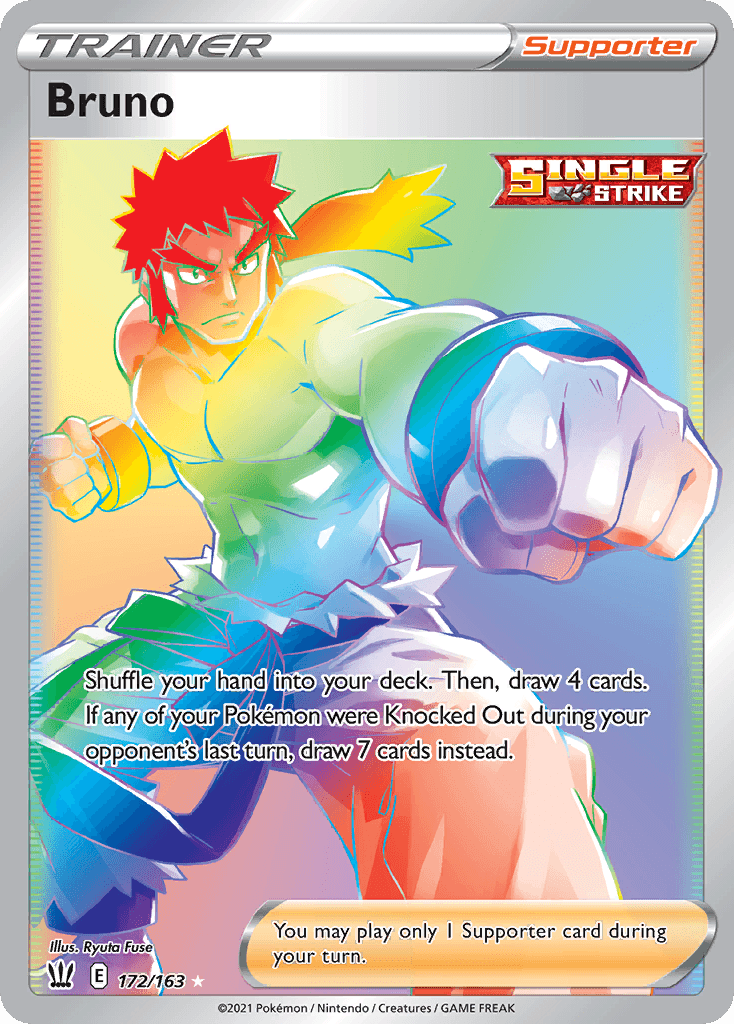 Carta Pokémon Bruno 172 de Battle Styles