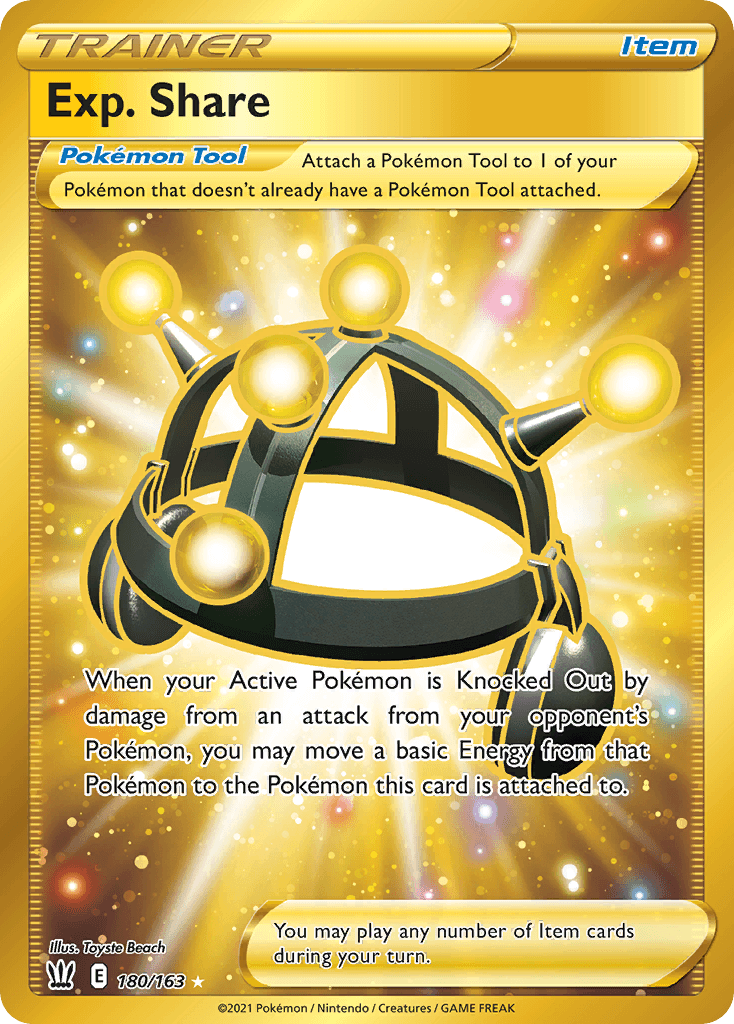 Carta Pokémon Exp. Share 180 de Battle Styles
