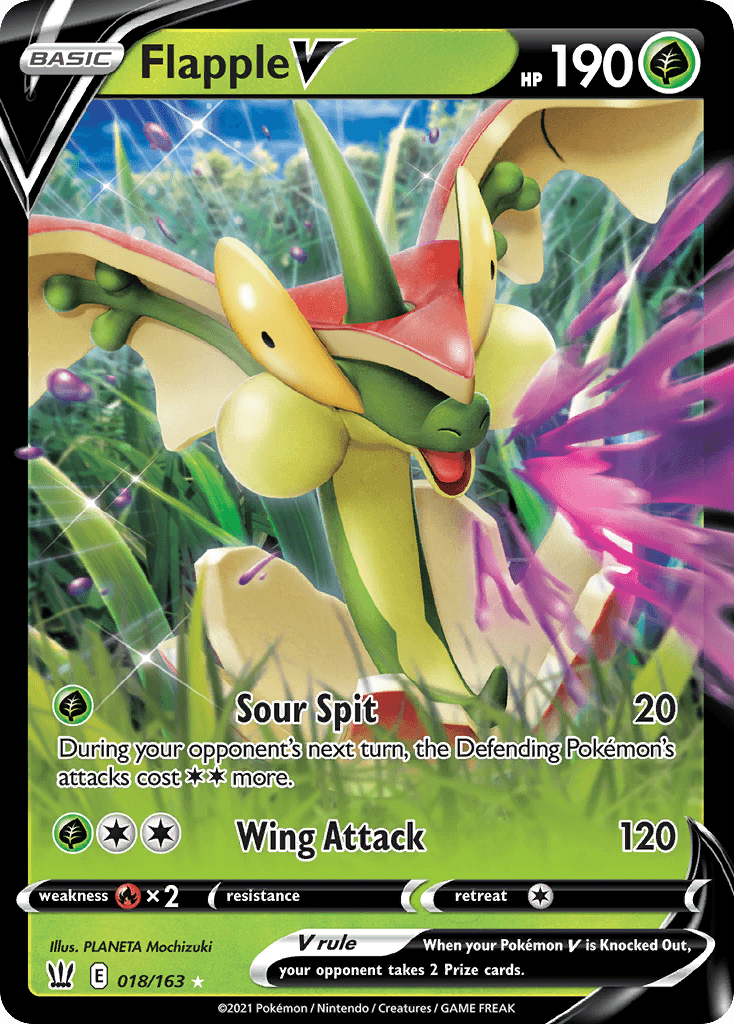 Carta Pokémon Flapple V 18