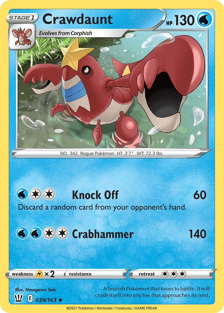 Carta Pokémon Crawdaunt