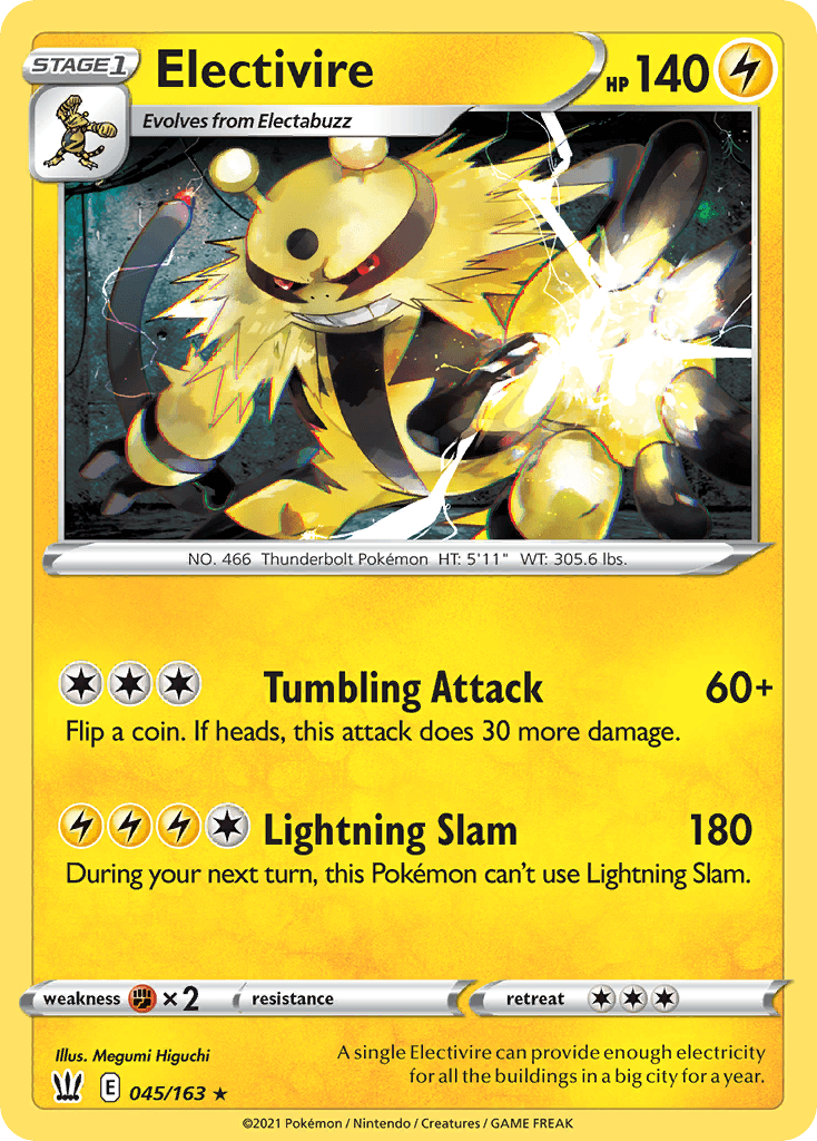 Carta Pokémon Electivire