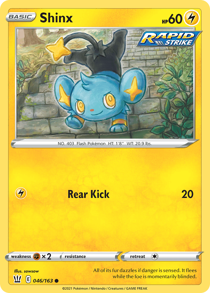 Carta Pokémon Shinx 46 de Battle Styles