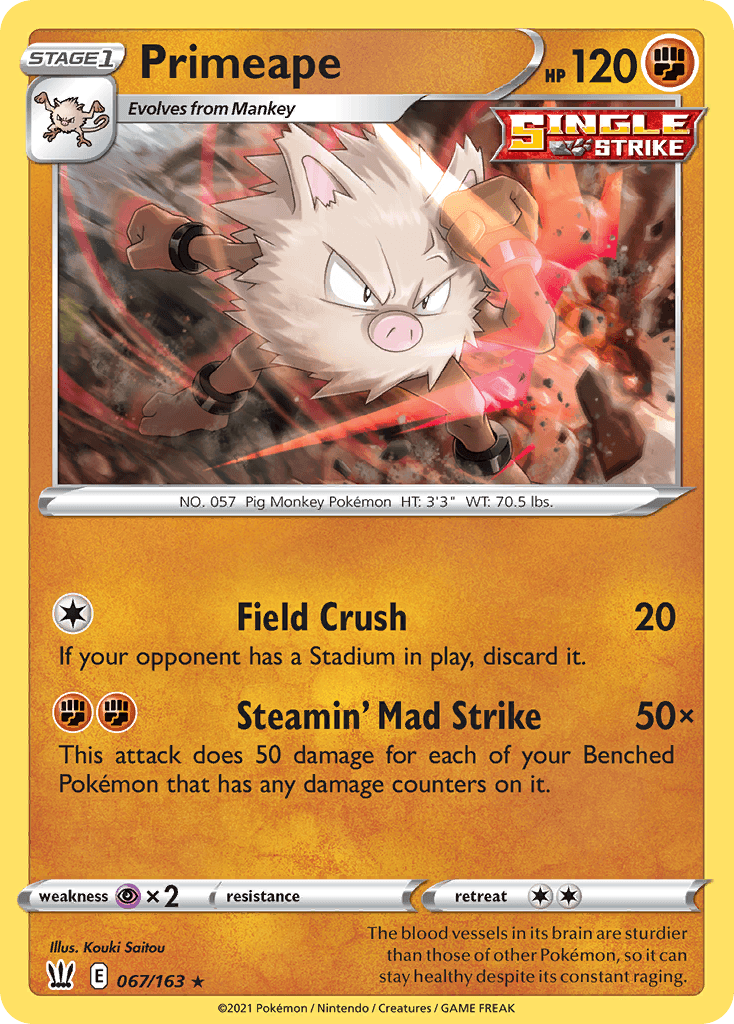 Carta Pokémon Primeape