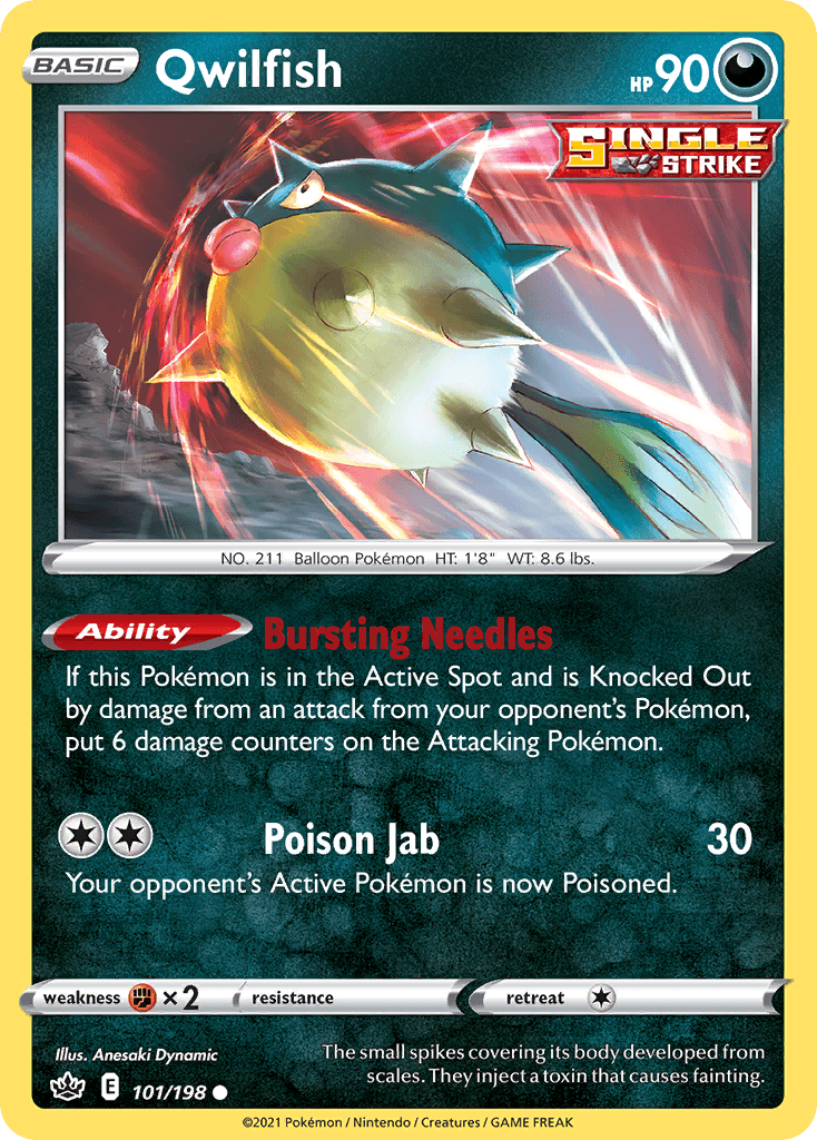 Carta Pokémon Qwilfish 101