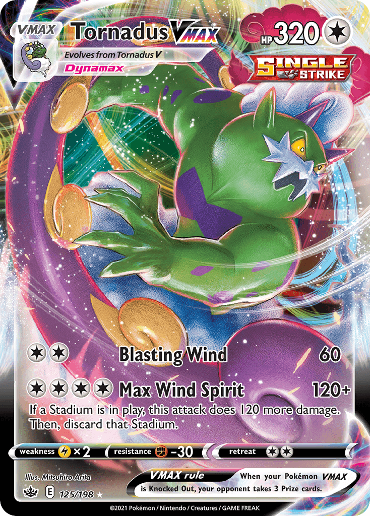 Carta Pokémon Tornadus VMAX