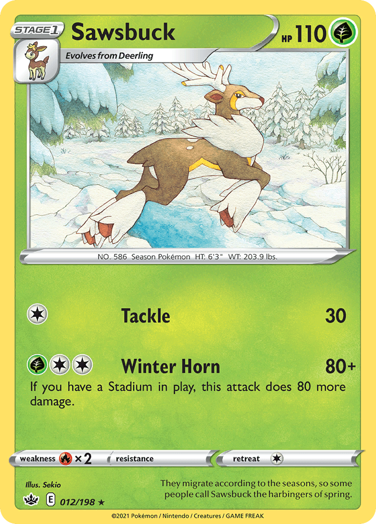 Carta Pokémon Sawsbuck 12