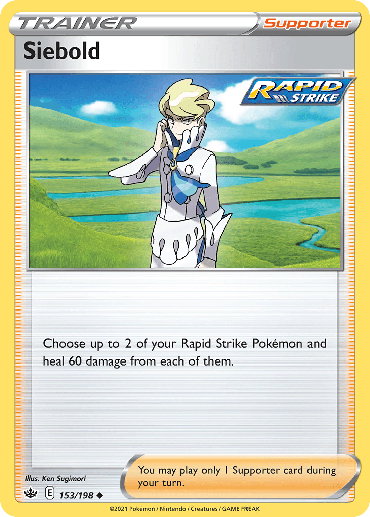 Carta Pokémon Siebold 153 de Chilling Reign