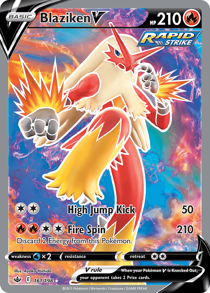 Carta Pokémon Blaziken V 161 de Chilling Reign