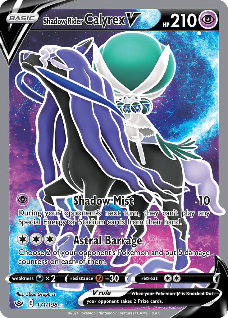 Carta Pokémon Shadow Rider Calyrex V 171