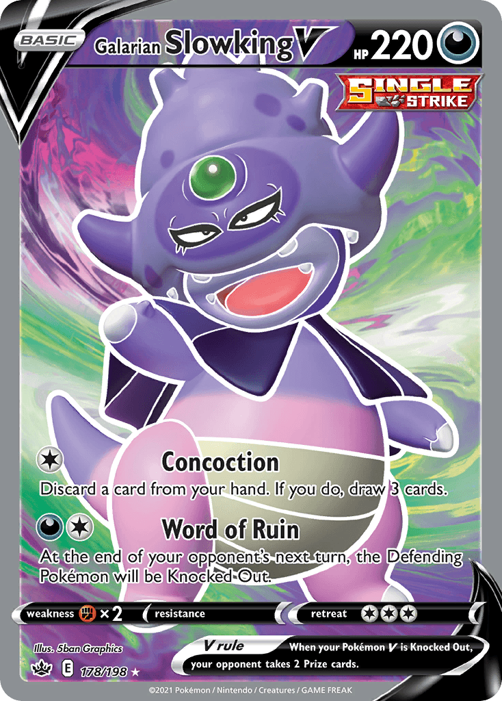 Carta Pokémon Galarian Slowking V