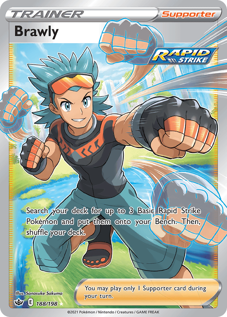 Carta Pokémon Brawly 188 de Chilling Reign