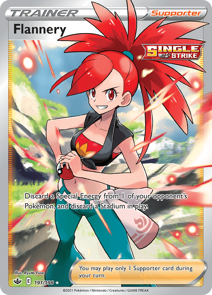 Carta Pokémon Flannery 191 de Chilling Reign