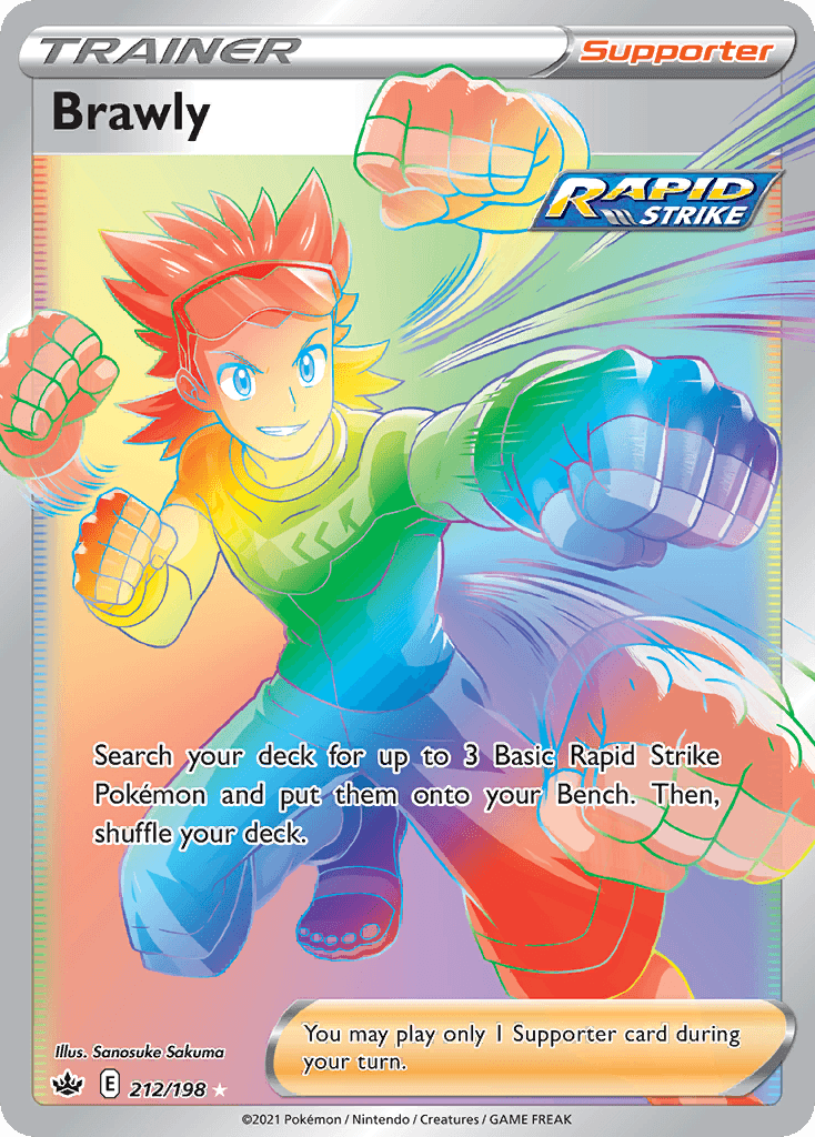 Carta Pokémon Brawly 212 de Chilling Reign