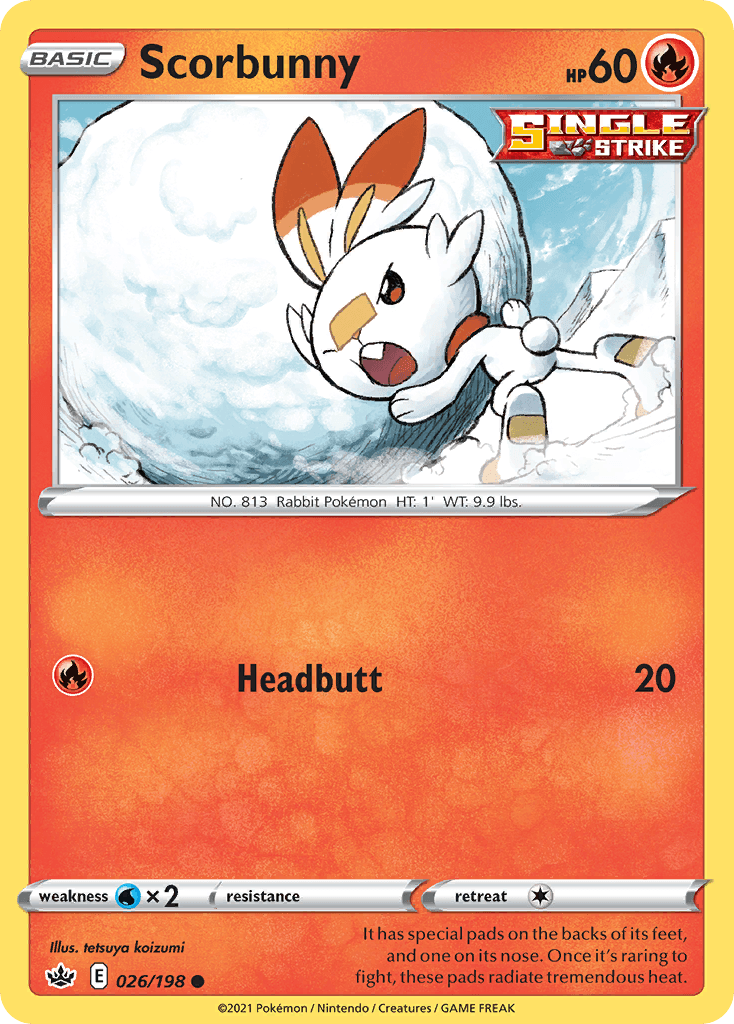 Carta Pokémon Scorbunny 26