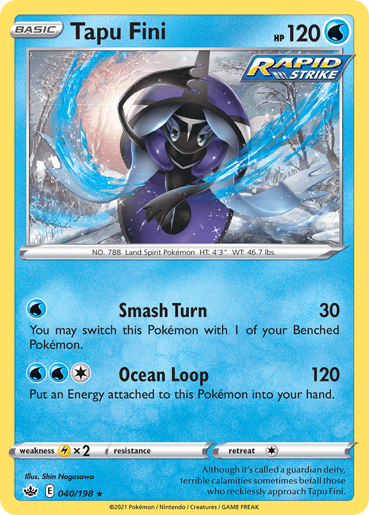 Carta Pokémon Tapu Fini 40