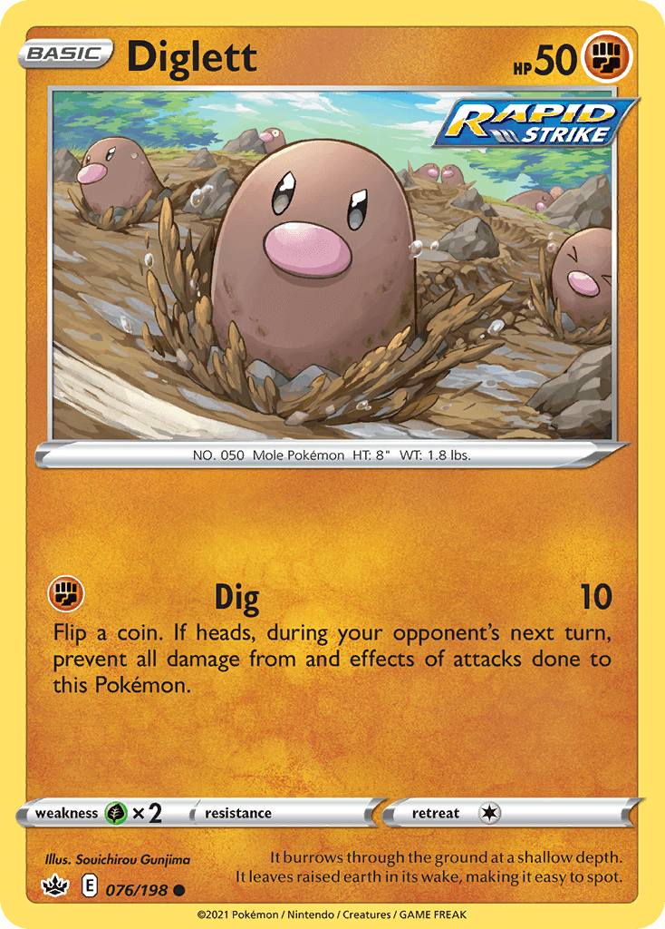 Carta Pokémon Diglett