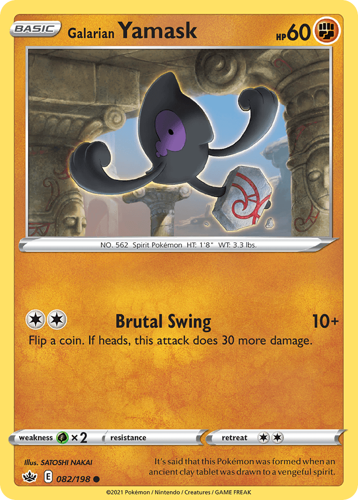 Carta Pokémon Galarian Yamask